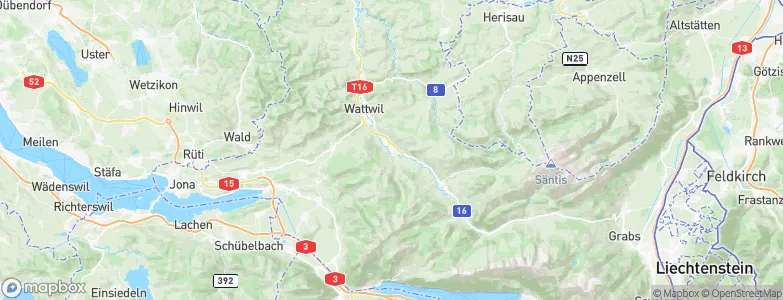 Ebnat-Kappel, Switzerland Map