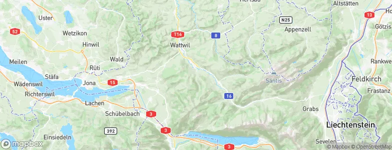 Ebnat-Kappel, Switzerland Map