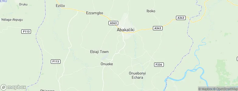 Ebonyi State, Nigeria Map