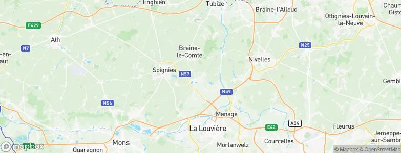 Écaussinnes-d'Enghien, Belgium Map