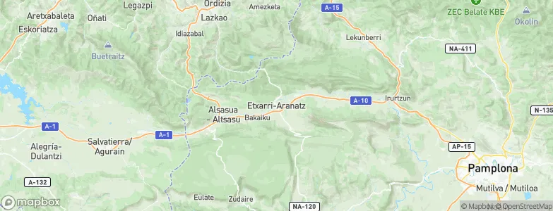 Echarri-Aranaz, Spain Map