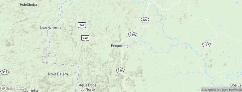 Ecoporanga, Brazil Map