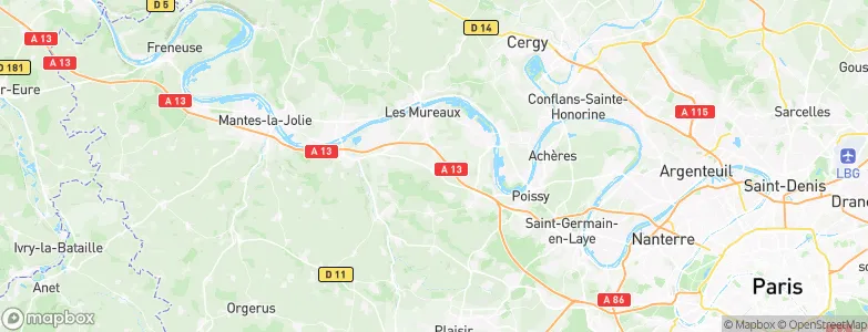 Ecquevilly, France Map