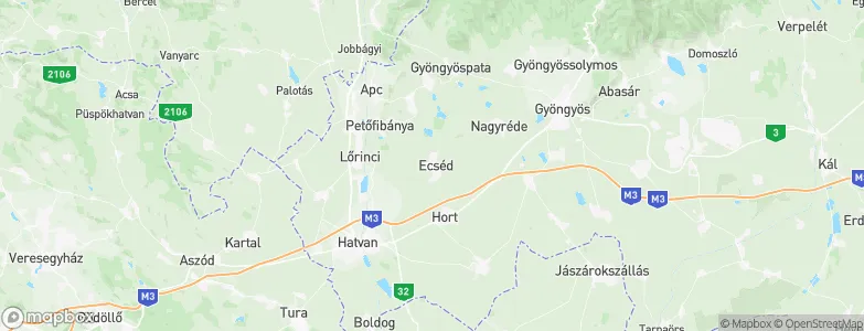 Ecséd, Hungary Map
