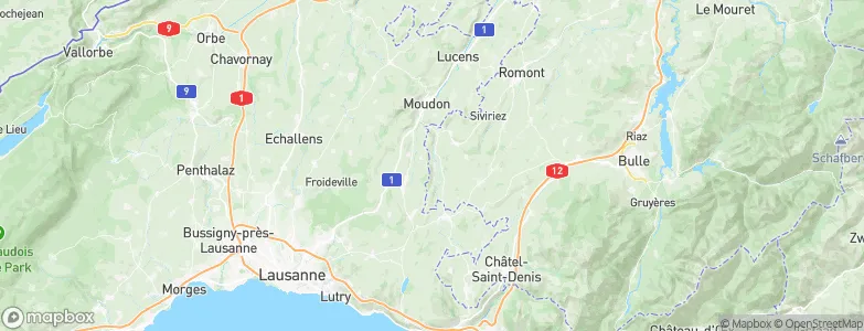 Ecublens (FR), Switzerland Map