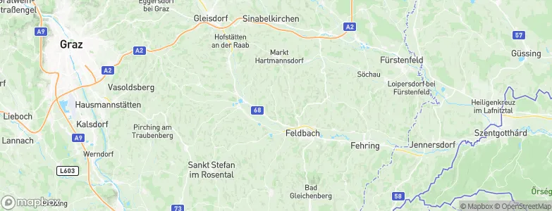 Edelsbach bei Feldbach, Austria Map