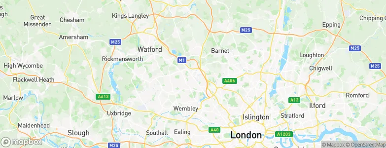 Edgware, United Kingdom Map