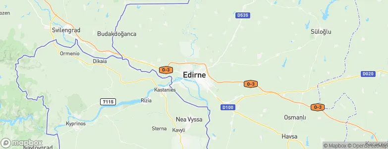 Edirne, Turkey Map