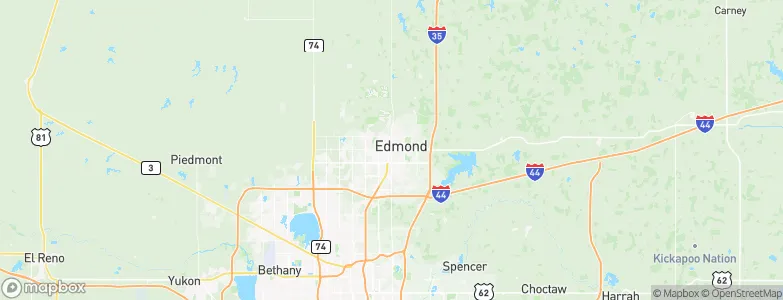 Edmond, United States Map