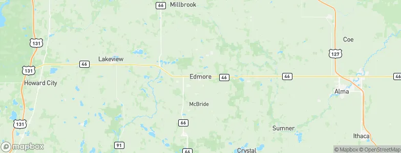 Edmore, United States Map
