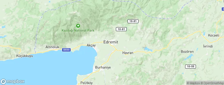 Edremit, Turkey Map