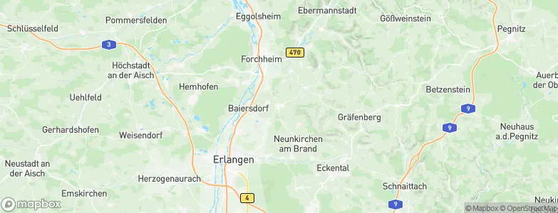 Effeltrich, Germany Map