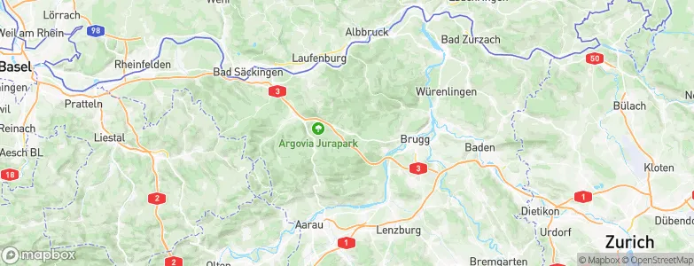 Effingen, Switzerland Map
