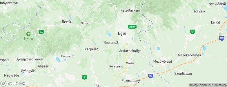 Egerszalók, Hungary Map