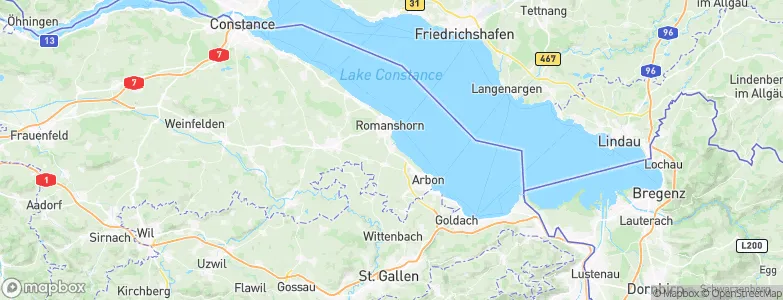 Egnach, Switzerland Map