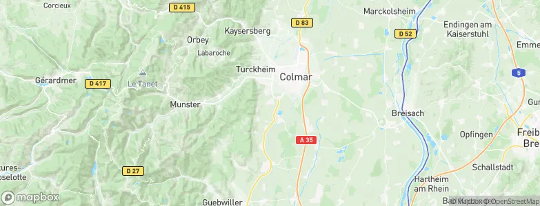 Eguisheim, France Map