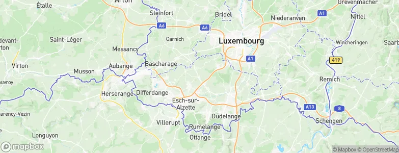 Ehlange, Luxembourg Map
