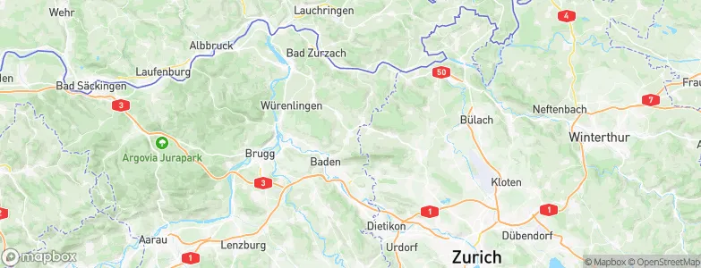 Ehrendingen, Switzerland Map