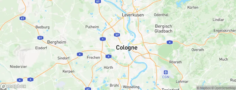 Ehrenfeld, Cologne, Germany Map