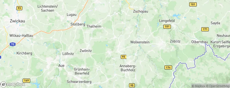 Ehrenfriedersdorf, Germany Map