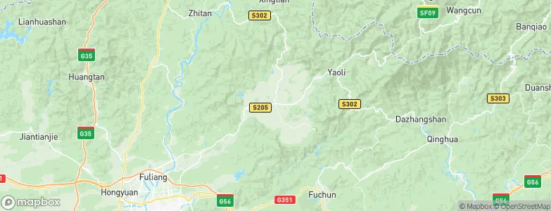 Ehu, China Map