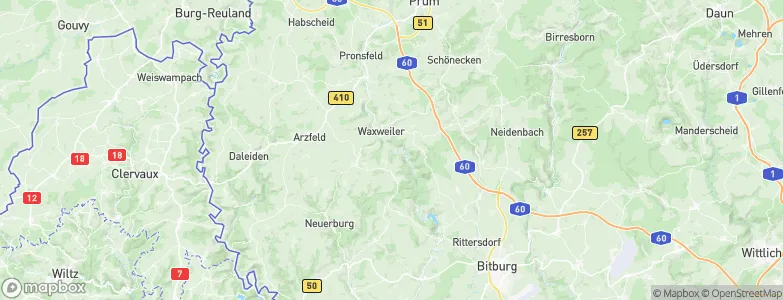 Eifelkreis Bitburg-Prüm, Germany Map