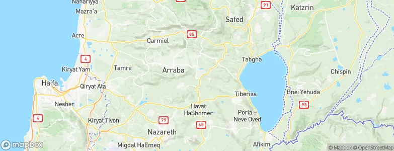 ‘Eilabun, Israel Map