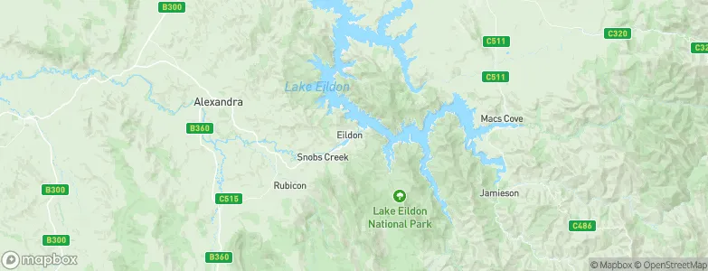 Eildon, Australia Map