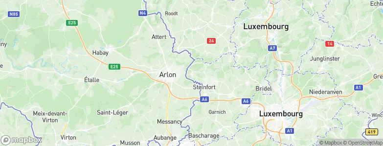 Eischen, Luxembourg Map