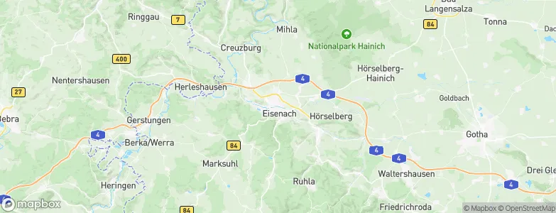 Eisenach, Germany Map