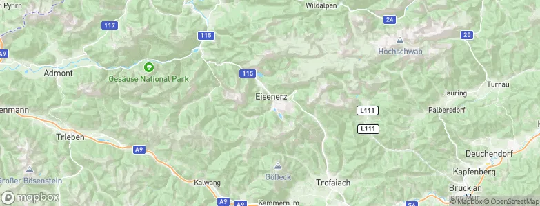Eisenerz, Austria Map