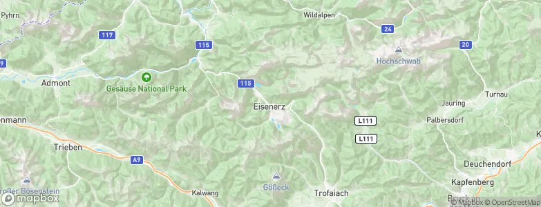 Eisenerz, Austria Map