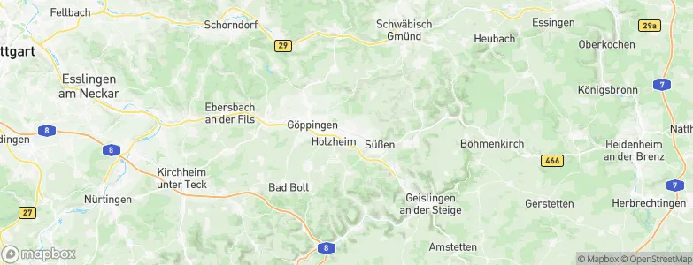 Eislingen, Germany Map
