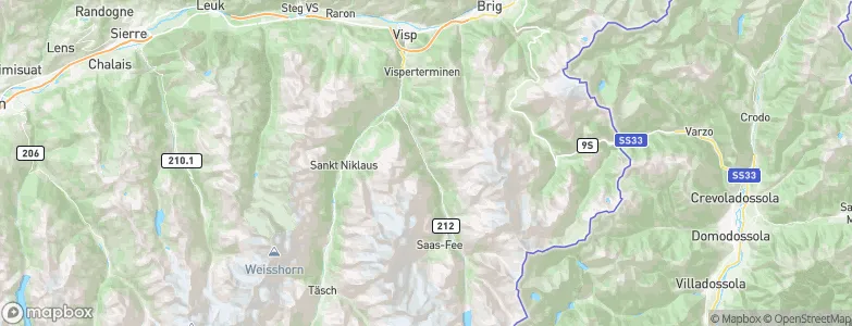 Eisten, Switzerland Map