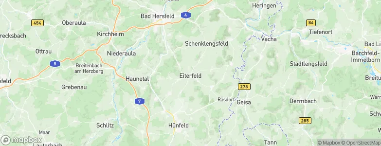 Eiterfeld, Germany Map