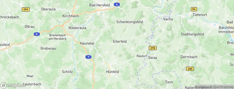 Eiterfeld, Germany Map