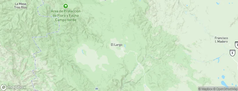 Ejido El Largo, Mexico Map