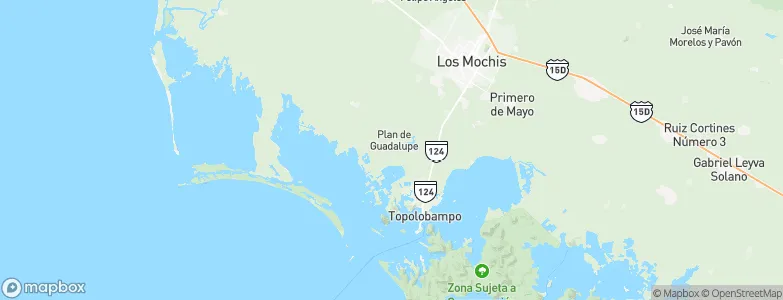 Ejido Plan de Guadalupe, Mexico Map