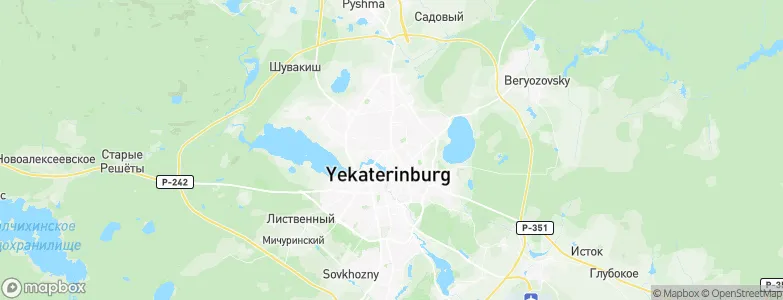 Ekaterinburg, Russia Map