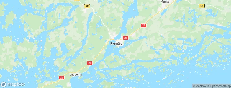 Ekenäs, Finland Map