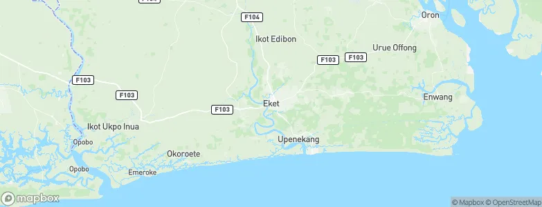 Eket, Nigeria Map