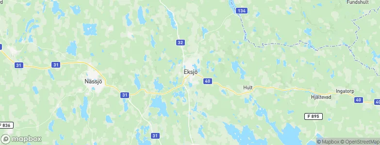 Eksjö, Sweden Map