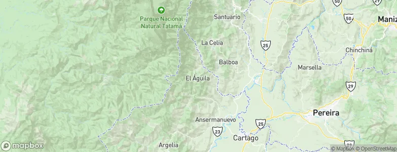El Águila, Colombia Map