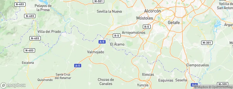 El Álamo, Spain Map