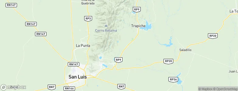 El Amparo, Argentina Map