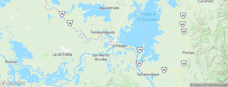 El Banco, Colombia Map