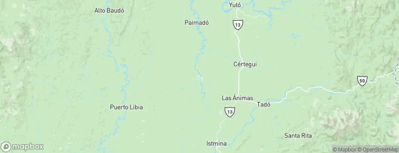 El Cantón de San Pablo, Colombia Map