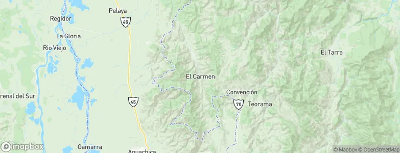 El Carmen, Colombia Map
