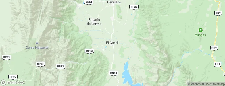 El Carril, Argentina Map