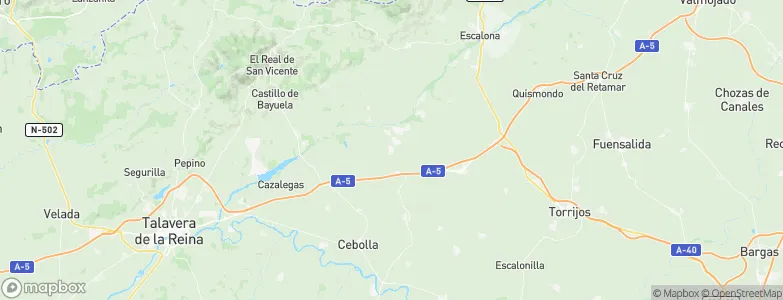 El Casar de Escalona, Spain Map